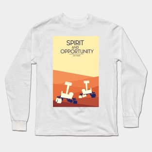 Spirit And Opportunity on Mars Long Sleeve T-Shirt